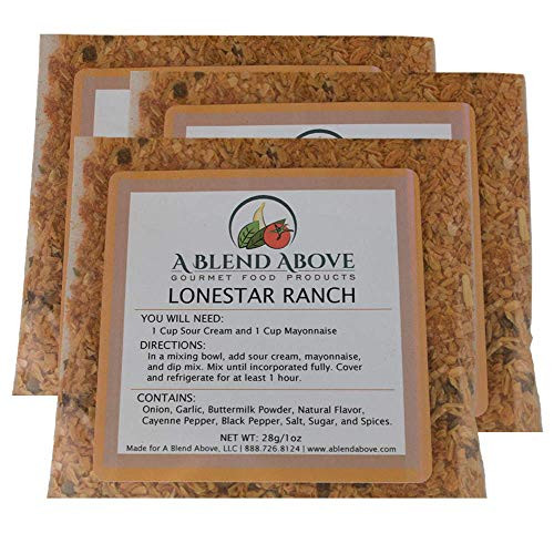 A Blend Above Lonestar Ranch Dip Mix Mixed Seasonings Packet 1 oz  3 Pack