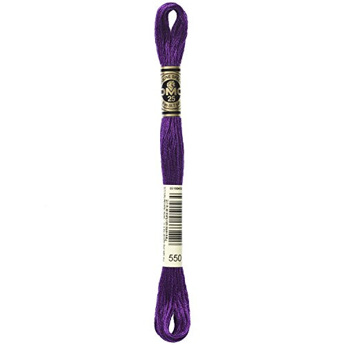 DMC 117 550 Six Stranded Cotton Embroidery Floss Very Dark Violet 87 Yard