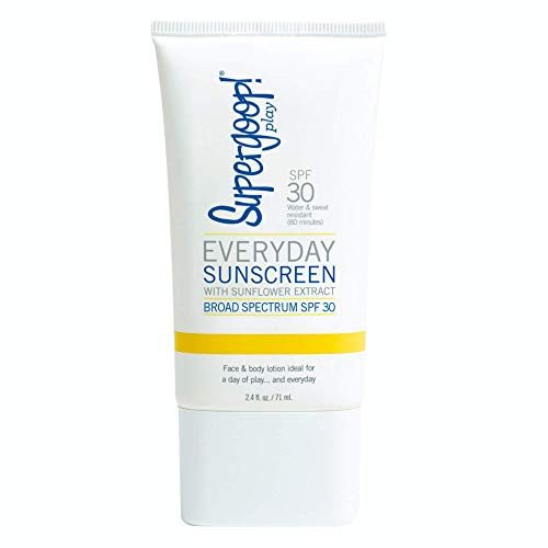 Supergoop  Everyday Play SPF 30 Lotion 24 oz   Broad Spectrum Sunscreen for Sensitive Skin   Fast Absorbing Water   Sweat Resistant Body   Face Sunscreen   Athlete Trusted Great for Active Days