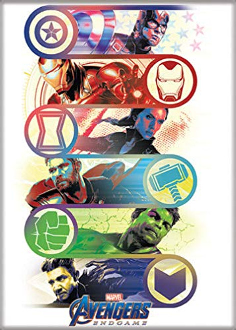 Ata Boy Marvel Comics Avengers Endgame Heros Logos 25 x 35 Magnet for Refrigerators and Lockers Ata Boy Marvel Comics Avengers Endgame Heros Logos 25 x 35 Magnet for Refrigerators and Lockers