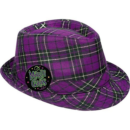 Plaid Mardi Gras Fedora