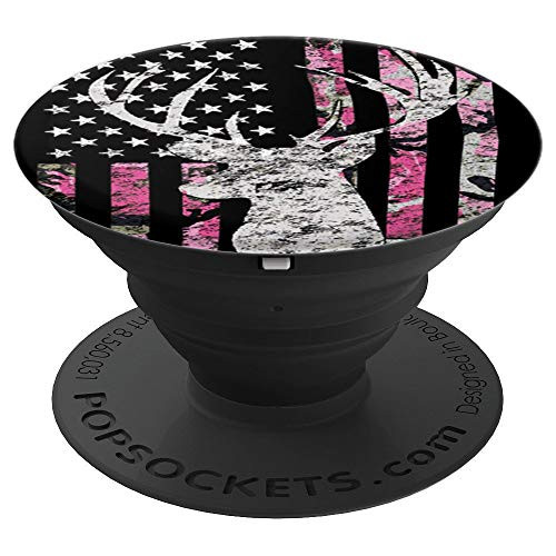 Buck Pink Camouflage Flag Deer Hunting PopSockets Grip and Stand for Phones and Tablets Buck Pink Camouflage Flag Deer Hunting PopSockets Grip and Stand for Phones and Tablets