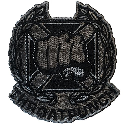 Throat Punch Qualification Badge   Embroidered Morale Patch  SWAT