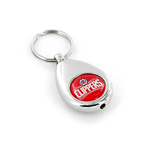 aminco NBA Los Angeles Clippers LED Keychain, Silver, Size 2
