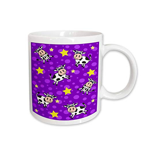 3dRose mug 13844 2 Happy Cow Boy Print Purple Ceramic Mug 15 Ounce 3dRose mug 13844 2 Happy Cow Boy Print Purple Ceramic Mug 15 Ounce