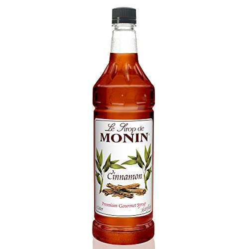 Monin Cinnamon Syrup Sweet and Spicy Taste of Cinnamon Versatile Flavor Natural Flavors Great for Coffees Cocoas Ciders and Cocktails Vegan Non GMO Gluten Free 1 Liter Monin Cinnamon Syrup Sweet and Spicy Taste of Cinnamon Versatile Flavor Natural Flavors Great for Coffees Cocoas Ciders and Cocktails Vegan Non GMO Gluten Free 1 Liter