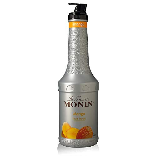 Monin   Mango Puree Tropical and Sweet Mango Flavor Natural Flavors Great for Teas Lemonades Smoothies and Cocktails Vegan Non GMO Gluten Free  1 Liter