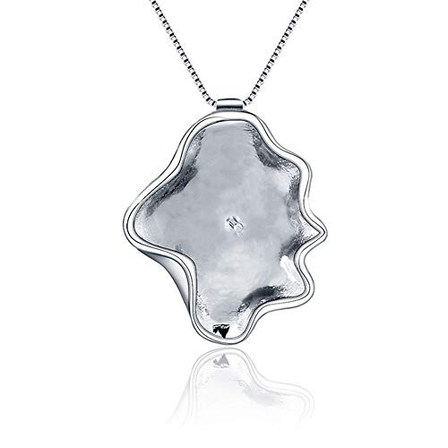 Cerylle Seashell Design Pendants for Pearl DIY Jewelry Sterling Silver Pearl Pendant Mounts Fitting with Bead Cup Bail Pin for Women Jewelry