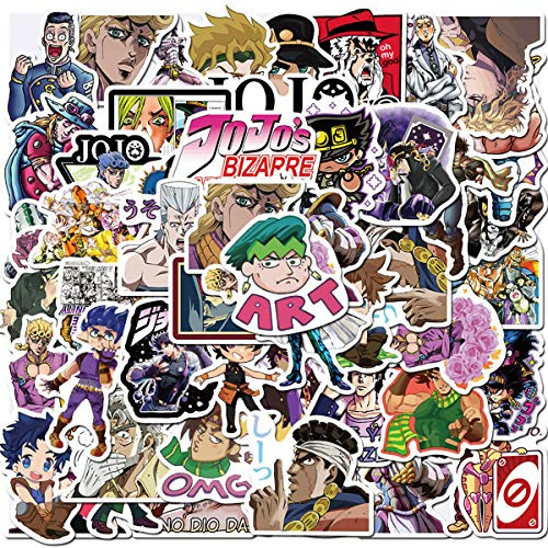 JoJo s Bizarre Adventure Stickers Laptop and Water Bottle Decal Vinyl Stickers for Teens Girls Women Skateboard Motorcycle Bicycle Mobile Phone Luggage Guitar DIY Decal  JoJo s Bizarre Adventure