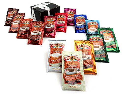 Land O Lakes Cocoa Classics Hot Cocoa Mix 14 Flavor Variety  One 125 oz Packet of Each Flavor in a BlackTie Box  14 Items Total