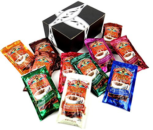 Land O Lakes Cocoa Classics Hot Cocoa Mix 11 Flavor Variety  One 125 oz Packet of Each Flavor in a BlackTie Box  11 Items Total