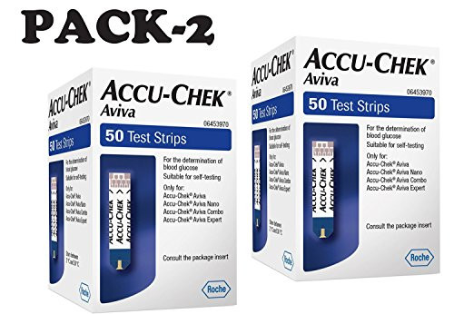 Accu check Aviva Test Strips 50   pack of 2