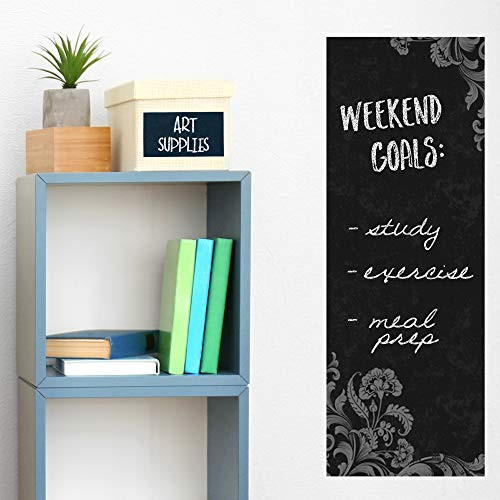 Wallies Vinyl Wall Decals Peel and Stick Frilly Chalkboard Wall Sticker 9   x 25