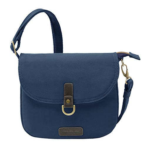 Travelon  Anti Theft Courier Saddle Crossbody Bag   Navy