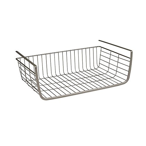 Spectrum Diversified Ashley Medium Cabinet Shelf Basket Satin Nickel
