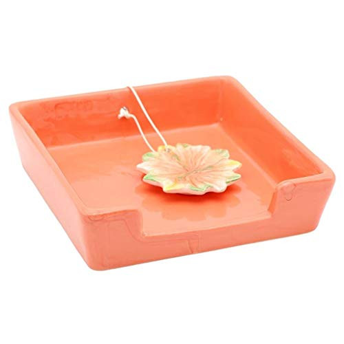 DEI Hibiscus Napkin holder 6 x6 x2  Mulitcolor
