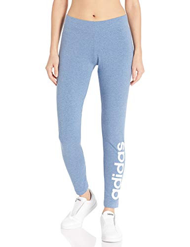 adidas Women s Essentials Linear Tight Tech Ink Melange White X Small