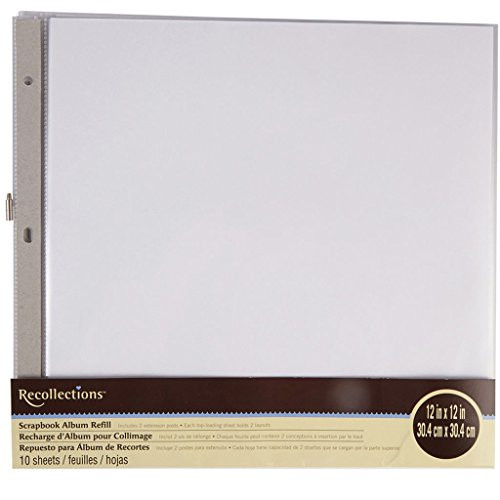 Recollections Scrapbook Album Refill Pages  12 x 12