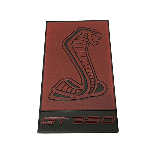 New 1pcs Black and Red Shelby GT350 Fender Emblem Badge Decal