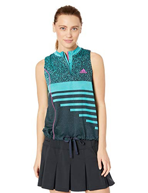 adidas Tennis Seasonal Tank Hi Res Aqua  Legend Ink Small adidas Tennis Seasonal Tank Hi Res Aqua  Legend Ink Small