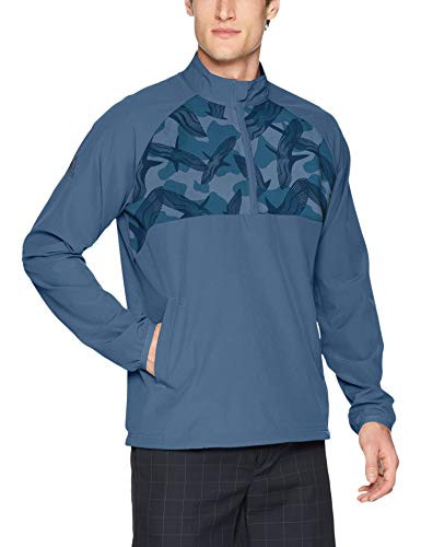 adidas Golf Men s Novelty Wind 1 4 Zip Jacket XX Large Tech Ink F