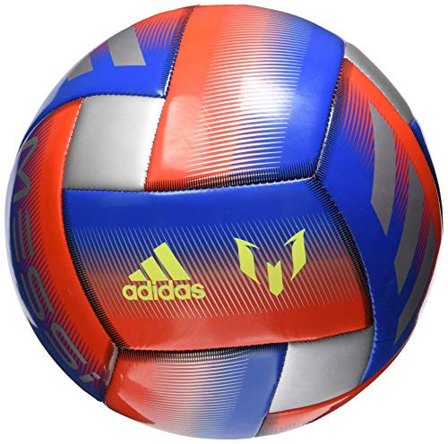 adidas Messi Glider Soccer Ball Football Blue Active Red Silver Metallic 3