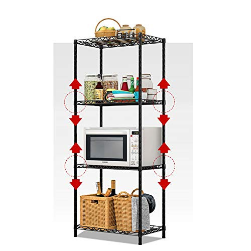 Sharehouse 4 Shelf Adjustable Kitchen Shelf Organizer RackKitchen Rack Storage Shelving Unit?Steel Organizer Wire Rack