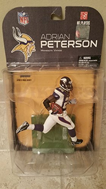 Adrian Peterson  28 Minnesota Vikings Black Wrist Tape Chase Alternate Variant McFarlane NFL Series 18 Wave 2 Action Figure