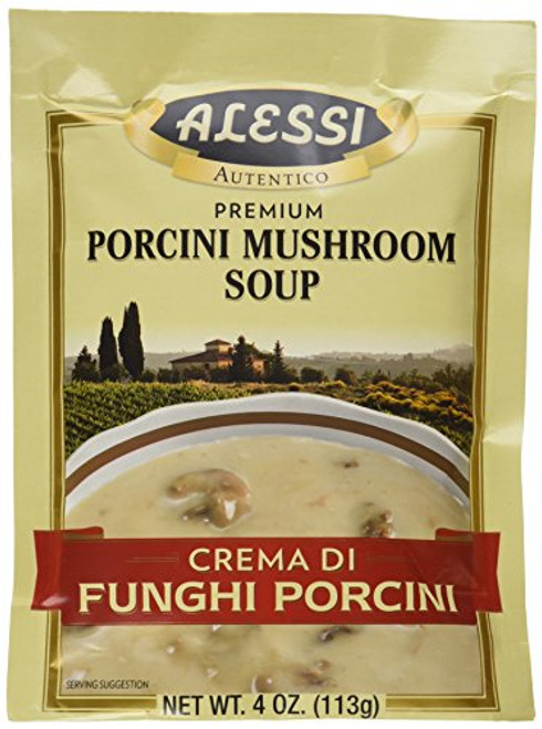Alessi Porcini Mushroom Soup Mix 4 Ounce  Pack of 6