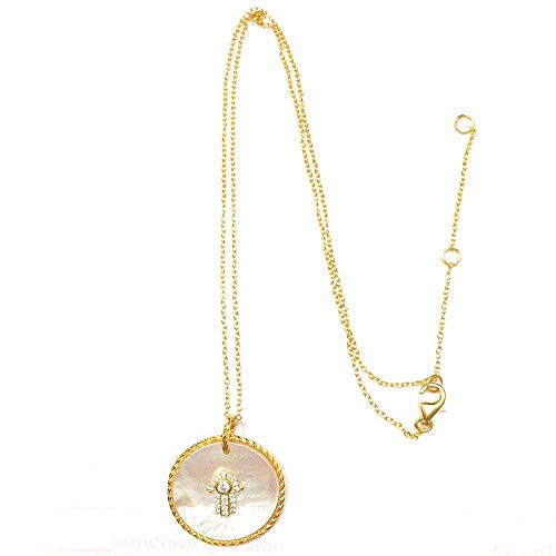 925 Solid Sterling Silver CZ Hamsa Pendant Necklace Cubic Zirconia Hand of Fatima Evil Eye Protection 925 Solid Sterling Silver CZ Hamsa Pendant Necklace Cubic Zirconia Hand of Fatima Evil Eye Protection