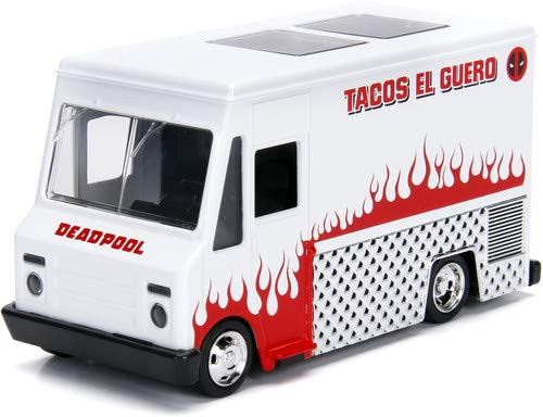 Deadpool Taco Truck White Marvel Series 1/32 Diecast Model Jada 99800 Deadpool Taco Truck White Marvel Series 1/32 Diecast Model Jada 99800