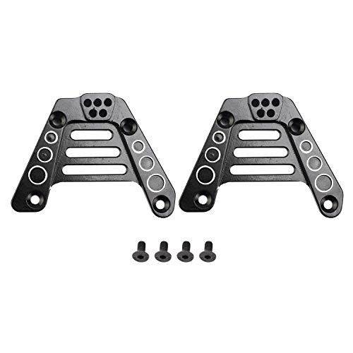 RZXYL 2PCS Aluminum Rear Shock Tower Hoops for Axial SCX10 III AX103007 RC Crawler Upgrade Parts  Black