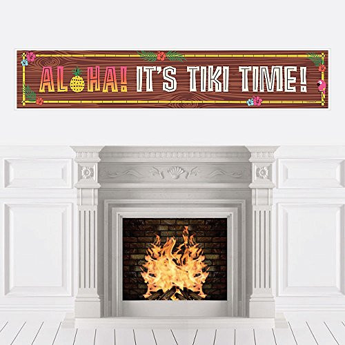 Big Dot of Happiness Tiki Luau Tropical Hawaiian Summer Party Decorations Party Banner Big Dot of Happiness Tiki Luau Tropical Hawaiian Summer Party Decorations Party Banner