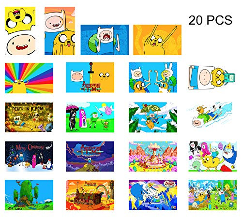 GTOTd Stickers for Adventure Time 20 Pcs Stickers Decals Vinyls for LaptopWaterbottle?TeensCars Gift?Figure Collection