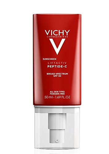 Vichy LiftActiv Sunscreen Peptide C Face Moisturizer with SPF 30 Anti Aging Face Cream with Peptides   Vitamin C to Brighten   Firm Skin Reduce Wrinkles   Dark Spots