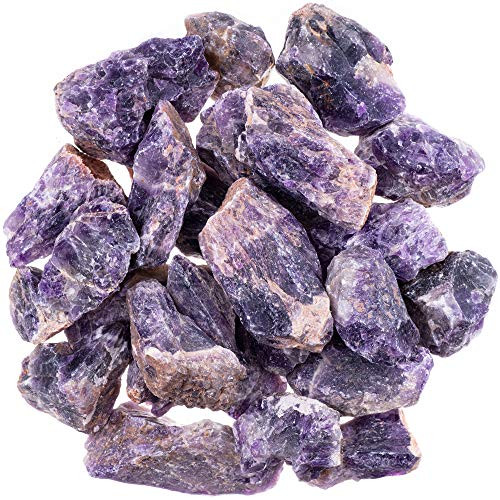 UFEEL 1lb Bulk Amethyst Crystal Raw  Large 1  Natural Rough Raw Purple Crystal Stone