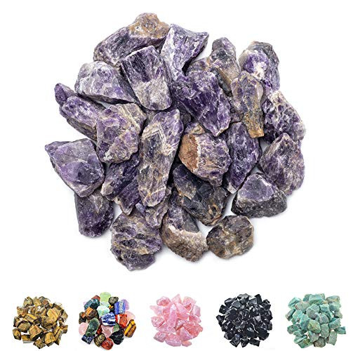 FORBY 1 lb Bulk Amethyst Rough Stones Large 1 Natural Raw Stones Crystal for Tumbling Cabbing Fountain Rocks DecorationPolishing Wire Wrapping Wicca Reiki Crystal Healing FORBY 1 lb Bulk Amethyst Rough Stones Large 1 Natural Raw Stones Crystal for Tumbling Cabbing Fountain Rocks DecorationPolishing Wire Wrapping Wicca Reiki Crystal Healing