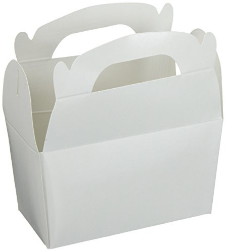 amscan Gable Favour Box Bulk   White   Party Accessory   24 Ct
