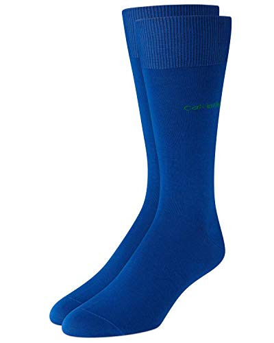Calvin Klein Men s Egyptian Cotton Dress Socks True Royal Sock Size 10 13 Shoe Size  6 12  7 12