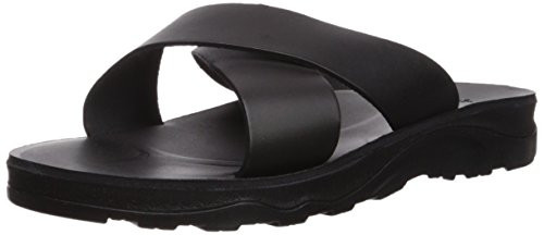 Jerusalem Sandals Men s Elan Molded Footbed Slide Sandal Black 41 Medium EU  8 85 US