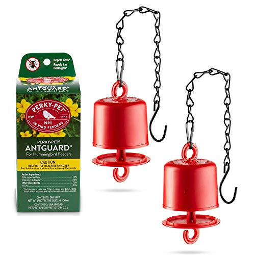 Ant Guard For Hummingbird Feeders   Repels Ants   Perky Pet Ant Guard Set of 2   Bundled With 2 Sewanta Bird Feeder Chains    4 Pcs Set