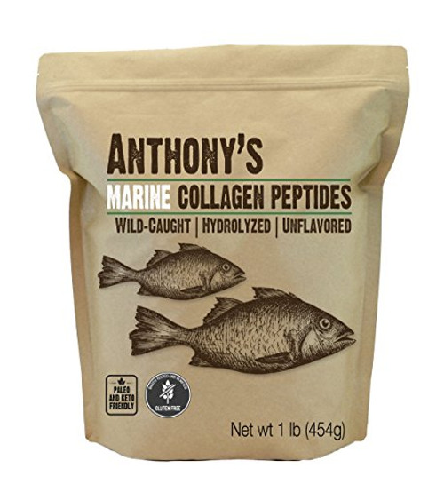 Anthony s Hydrolyzed Marine Collagen Peptides 1 lb Gluten Free Paleo Keto Friendly Unflavored Non GMO Anthony s Hydrolyzed Marine Collagen Peptides 1 lb Gluten Free Paleo Keto Friendly Unflavored Non GMO