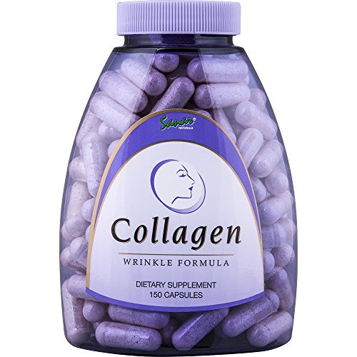 Premium Collagen Pills with Vitamin C E   Hydrolyzed Collagen Peptides   Supports Hair Growth Skin Nails   Joints Anti Aging Skin Care Grass Fed Collagen Supplement for Women Men 150 Capsules