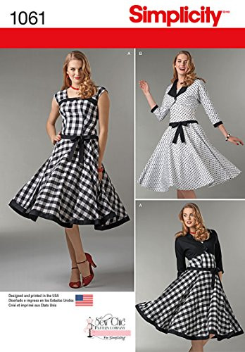 Simplicity 1061 Misses' Sew Chic Dress & Lined Jacket Sewing Pattern, Size P5 (12-14-16-18-20)