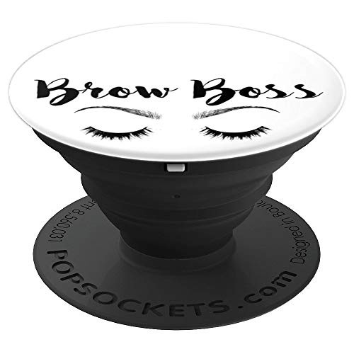Microblading Brow Boss Brows Esthetician Eyebrows Lashes PopSockets Grip and Stand for Phones and Tablets Microblading Brow Boss Brows Esthetician Eyebrows Lashes PopSockets Grip and Stand for Phones and Tablets