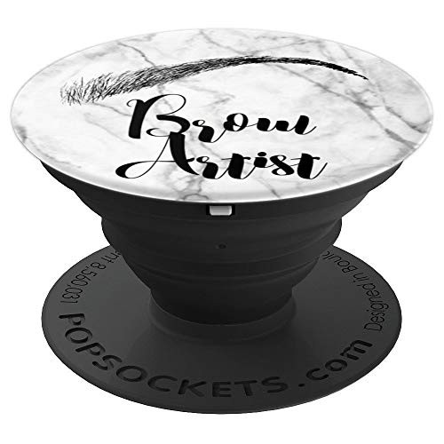 Brow Artist Microblading Brows Esthetician Eyebrows Marble PopSockets Grip and Stand for Phones and Tablets Brow Artist Microblading Brows Esthetician Eyebrows Marble PopSockets Grip and Stand for Phones and Tablets