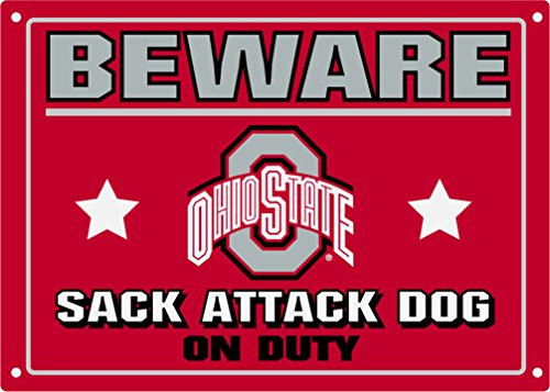 Pets First Collegiate Ohio State Buckeyes Beware of Dog Sign Pets First Collegiate Ohio State Buckeyes Beware of Dog Sign