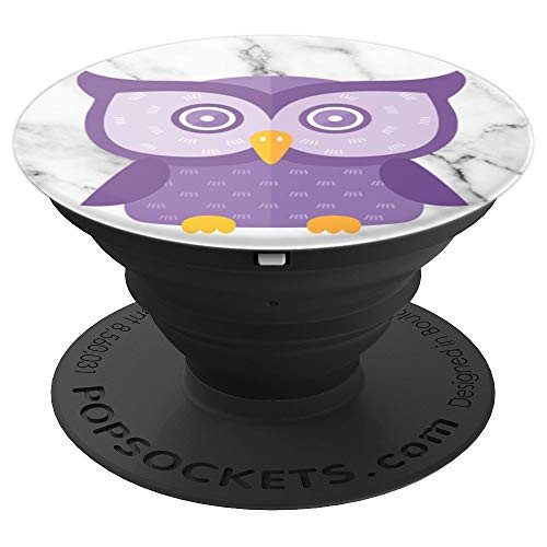 Cute Purple Owl Design On Marble Background PopSockets Grip and Stand for Phones and Tablets Cute Purple Owl Design On Marble Background PopSockets Grip and Stand for Phones and Tablets