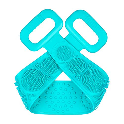Silicone Back Scrubber for Shower 2020 Newest Silicone Body Scrubber Body Brush Loofah Easy to Clean Exfoliating Lathers Well Long Lasting Comfortable Massage for Shower Mint Green Silicone Back Scrubber for Shower 2020 Newest Silicone Body Scrubber Body Brush Loofah Easy to Clean Exfoliating Lathers Well Long Lasting Comfortable Massage for Shower Mint Green