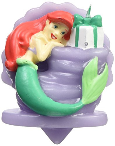 Wilton Disney Princess Little Mermaid Ariel Birthday Candle One size Assorted